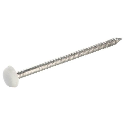 Picture of Polytop A4 Pin 40mm White (250) Light Gauge