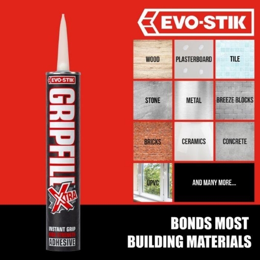 Picture of Bostik Gripfill Xtra 350ml Cartridge