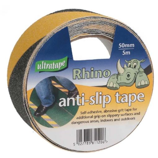 Picture of Bostik Anti-Slip Tape Black & Yellow 50mm X 5M 