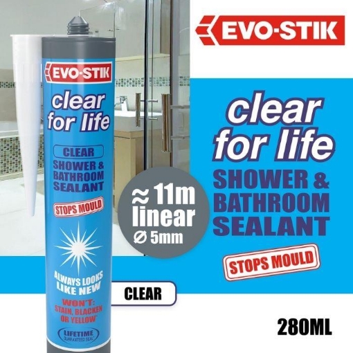 Picture of Bostik Clear For Life Sealant 310ml Cartridge   