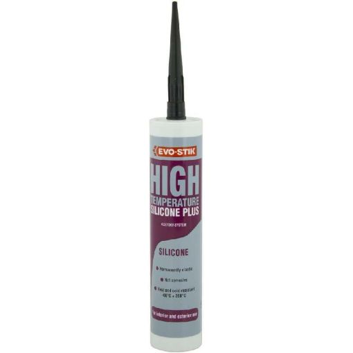 Picture of Bostik Evo-Stik High Temp Silicone Black 310ml Cartridge