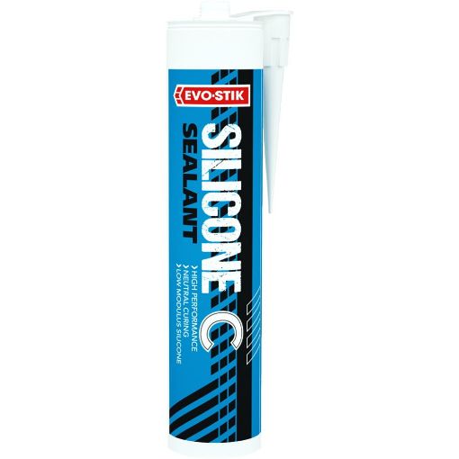 Picture of Bostik Evo-Stik Silicone Sealant C Upvc White 300ml Cartridge   