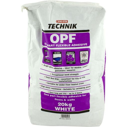 Picture of Bostik Technik OPF Tile Adhesive White 20Kg (Pink Bag) (50 bags per pallet)