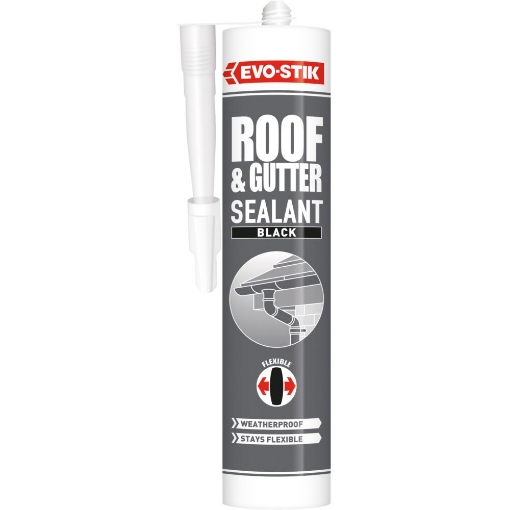 Picture of Bostik Evo-Stik Roof & Gutter Bitumen 310ml Cartridge **USE CODE 30811656***