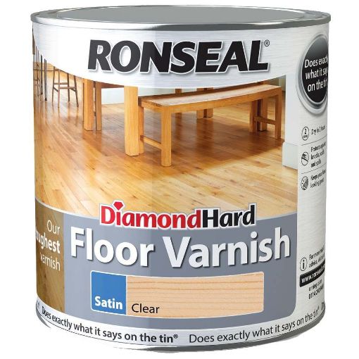 Picture of Ronseal Diamond Hard Floor Fin Clear Satin 2.5L