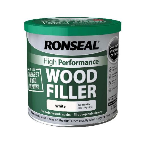 Picture of Ronseal High Performance Wood Filler White 550Gm
