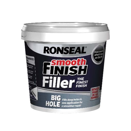 Picture of Ronseal Big Hole Ready Mix Wall Filler White 1200g
