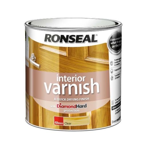 Picture of Ronseal Interior Varnish Gloss Clear 2.5Lt