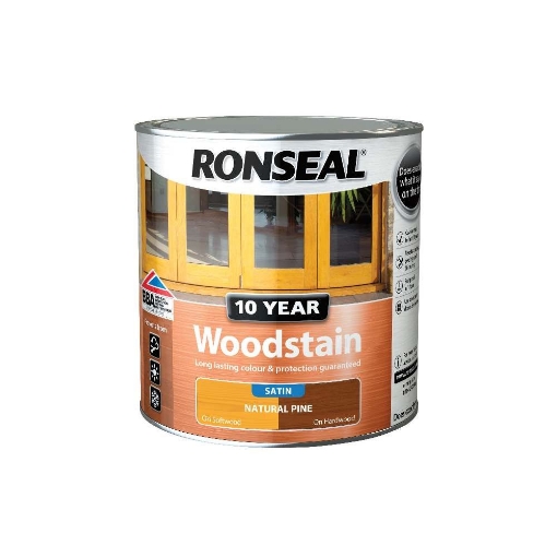 Picture of Ronseal 10 Year Woodstain Natural Pine 2.5L