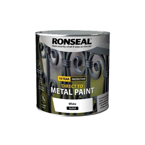 Picture of Ronseal Direct To Metal White Gloss 2.5L
