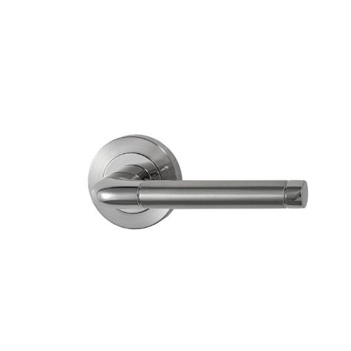 Picture of Basta Kelsi Privacy Lockset With Hinge Satin Nickel