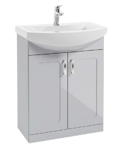 Picture of Bristol Cool Grey Floorstanding Unit 65cm