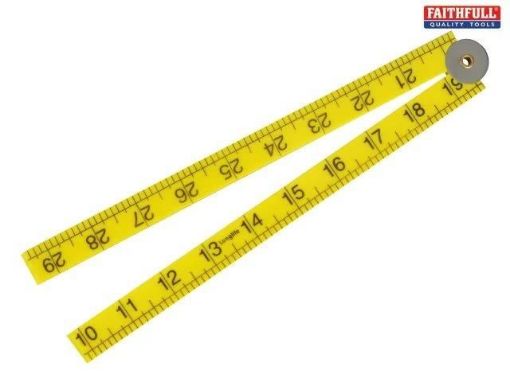 Picture of Faithfull Folding Rule Yellow 1Mtr