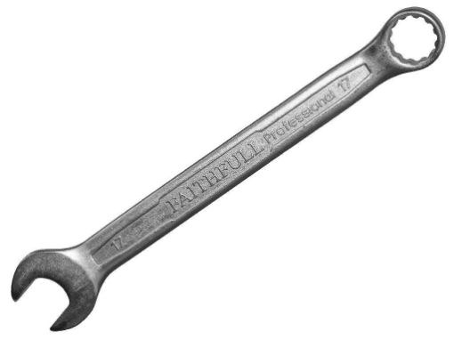 Picture of Faithfull Comb Spanner Cv Satin Finish  17mm