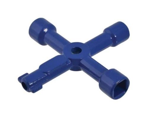 Picture of Faithfull 4 Way Services Utility Meter Key