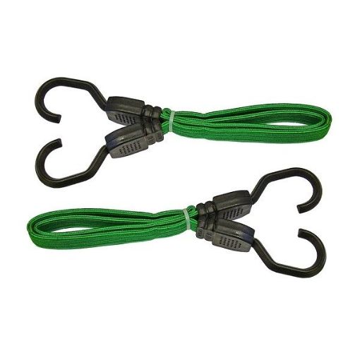 Picture of Faithfull Flat Bungee Cords (2) 24in Racing Green