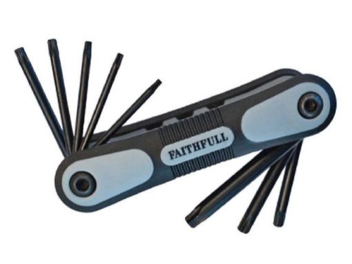 Picture of Faithfull Folding Torx (Star) Key Set 8Pc