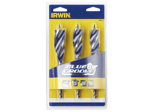 Picture of Irwin Blue Groove 6X Wood Drill Bit Set, 3 Piece 20-25mm