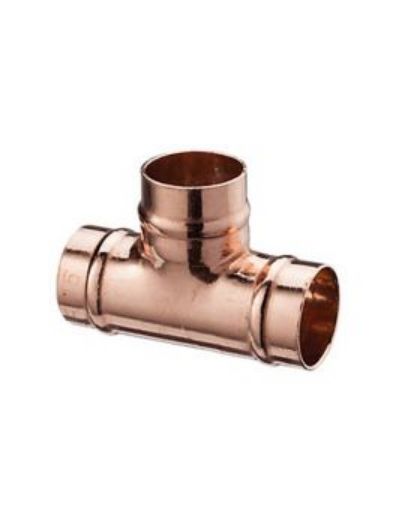 Picture of T18  3/4" x 1/2" x  3/4" Solder Tee