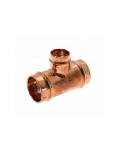 Picture of T18 1" x 1" x 1/2" Solder Tee