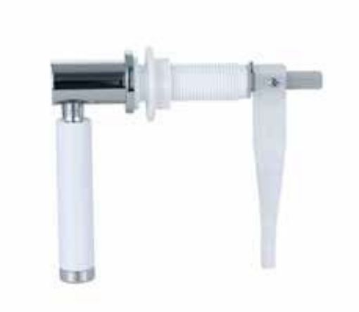 Picture of Modern Cistern Lever Chrome/White