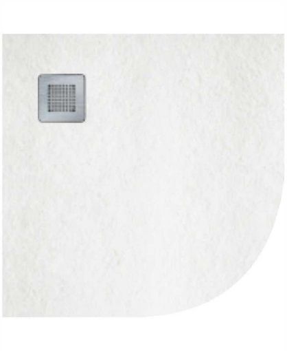 Picture of Sonas  Slate 900 Quadrant Shower Tray White & Waste