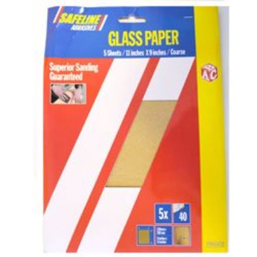 Picture of Abc Pre- Packed Glass Sand Paper Sheets Medium