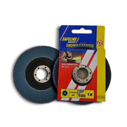 Picture of Safeline 115mm Zirc Flap Discs Grit 120