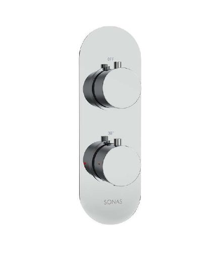 Picture of Quantum Round Twin Shower Valve Dual Outlet Valve