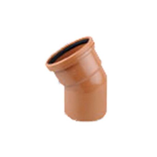 Picture of Sinle Collar Sewer Bend 110mm (4") x 30° - D6030 (125 Box) (25)