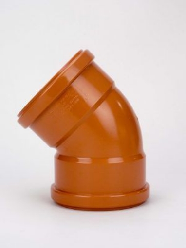 Picture of Double Collar Sewer Bend 160mm (6") x 45°-D4051 (4)
