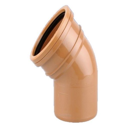 Picture of Single Collar Sewer Bend 160mm (6") x 45°- D6033 (8)