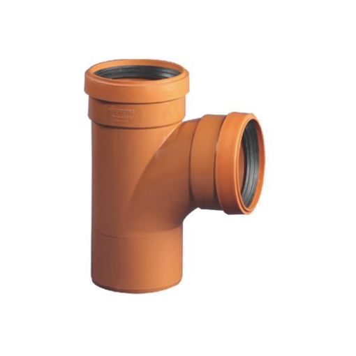 Picture of Sewer Tee-Piece 2 Collar 110mm (4") 90° D4221