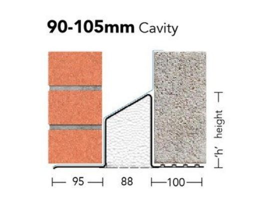 Picture of Keystone Lintel Standard S/K-90 1050mm (For Cavity Widths 90-105mm)