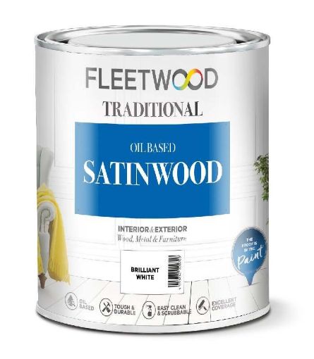 Picture of Fleetwood Oil Based Satinwood 250ml Brilliant White