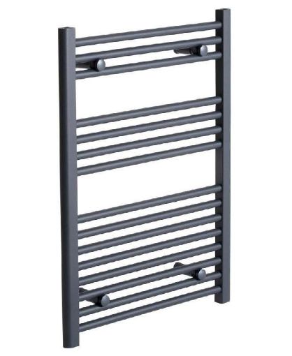 Picture of Sonas Heated Towel Rad Straight Anthracite 500 x 800mm