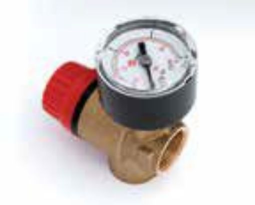 Picture of No.2 Safety Valve + Gauge 1/2" 