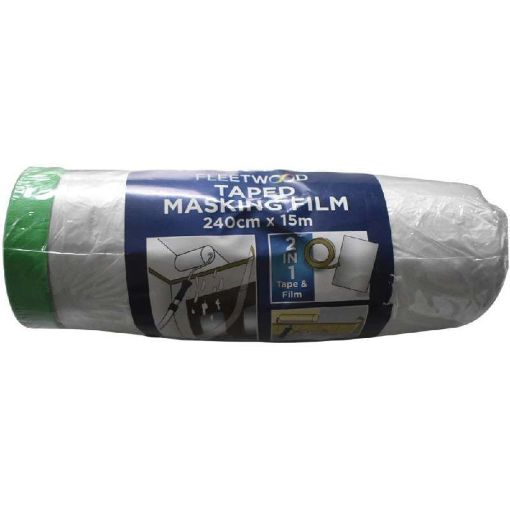 Picture of Fleetwood Paint Pre-Taped Masking Film 240Cm X 15M