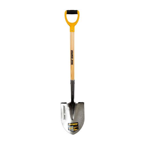Picture of True Temper Round Pointed Shovel Wood Handle D Grip 