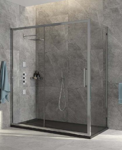 Picture of Aspect Shower Door Sliding 1000mm