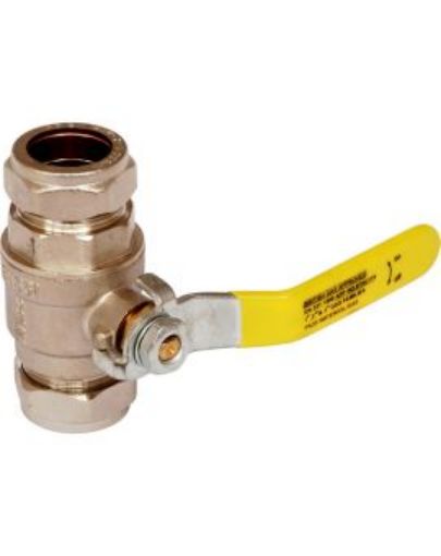 Picture of Copper Lever Valve Gas 3/4"