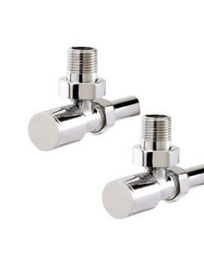 Picture of Rad Valves Chrome Angled 1/2" Rvcp (Pr)