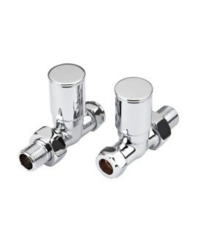 Picture of Rad Valves Straight Chrome 1/2" Rvscp