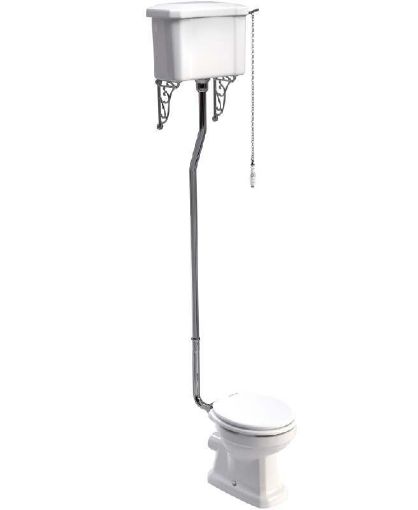 Picture of Westbury High Level WC-White MDF Soft Close Seat