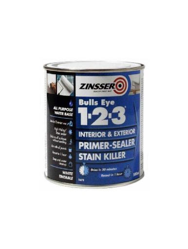 Picture of Zinsser Bulls Eye 1-2-3 Primer Sealer 500ml