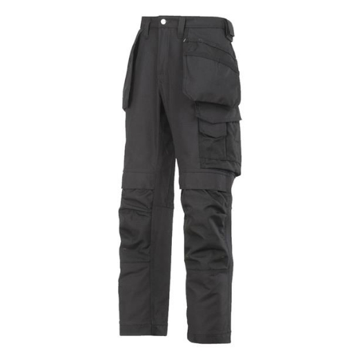 Picture of Snickers 3214 Craftsmen Holster Pockets Trousers, Canvas+ Black