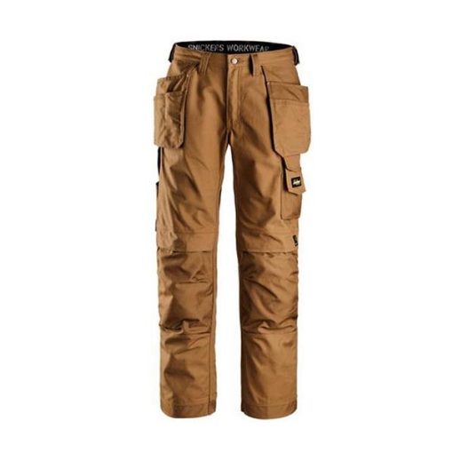 Picture of Snickers 3214 Craftsmen Holster Pockets Trousers, Canvas+ Brown