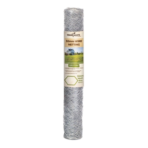 Picture of Grass Roots Galvanised Wire Netting 50mm Mesh 0.9mtr x 10mtr Roll