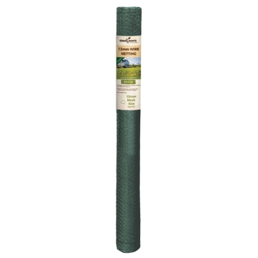 Picture of Grass Roots Green PVC Coated Wire Netting 13mm Mesh 1m x 6mtr Roll