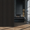 Picture of Fibrotech Basic Acoustic Panel 2.44mtr x 605 x 22mm Black Oak